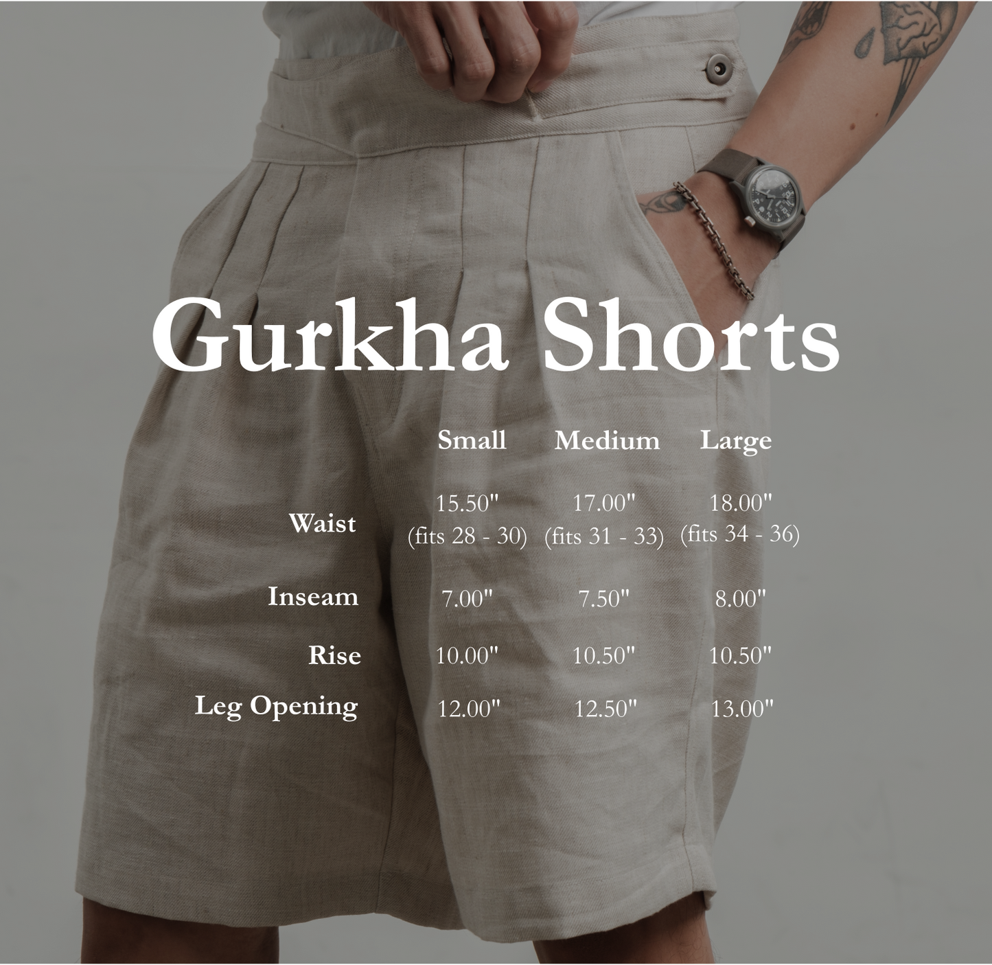 Gurkha Shorts in Linen