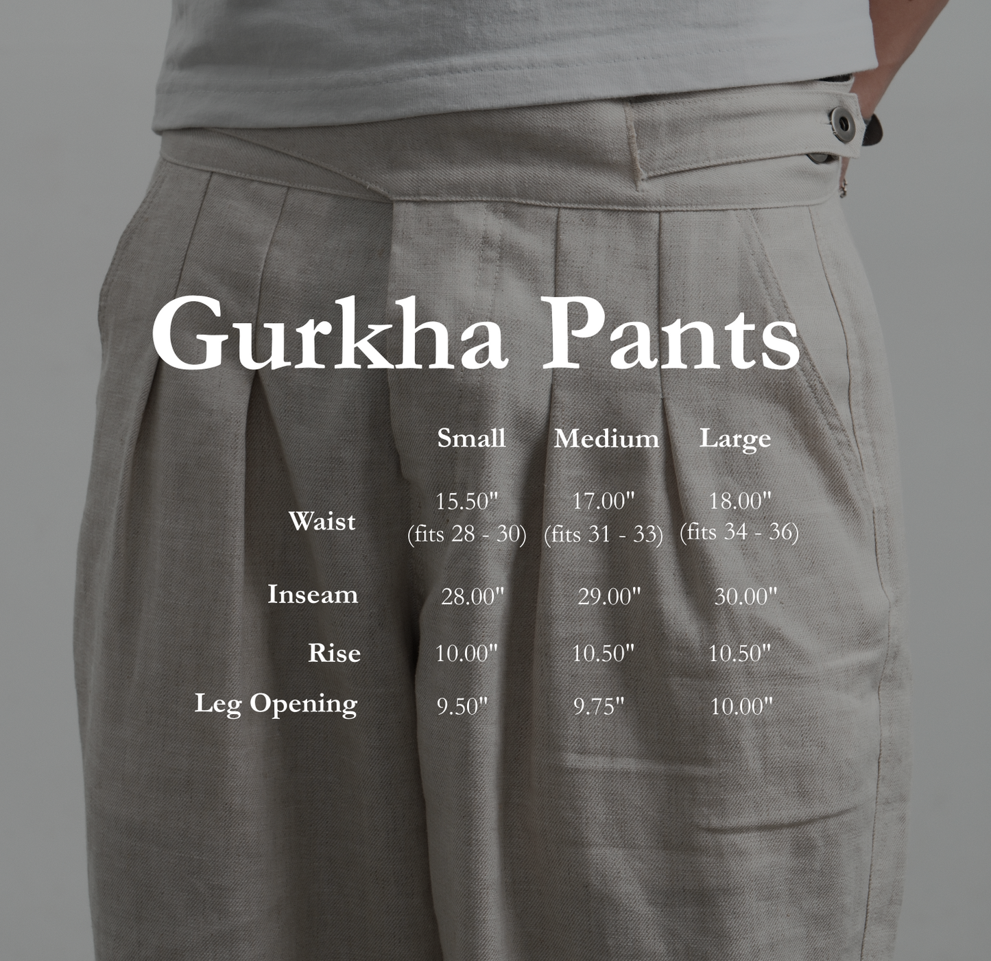 Gurkha Pants in Linen