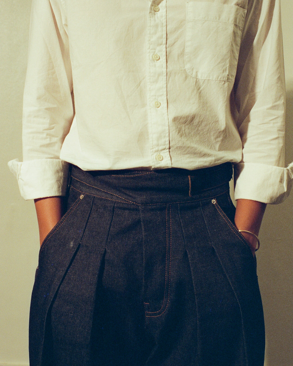 Pre-Order: Gurkha Pants in Raw Denim