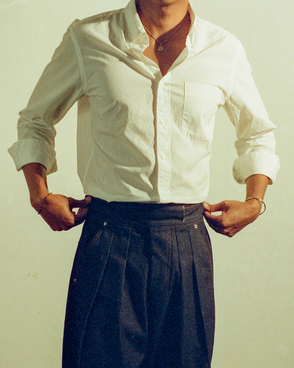 Pre-Order: Gurkha Pants in Raw Denim