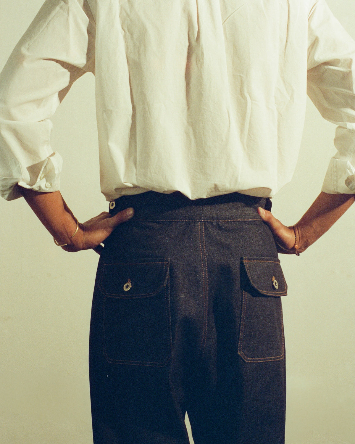Pre-Order: Gurkha Pants in Raw Denim