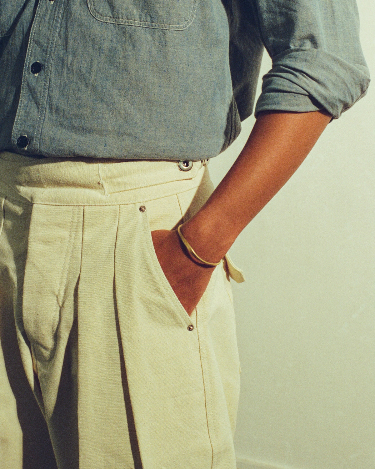 Pre-Order: Gurkha Pants in Natural Canvas