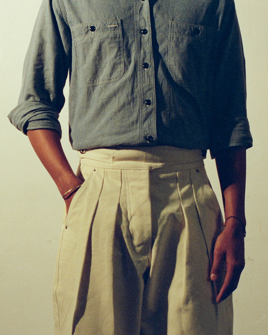 Pre-Order: Gurkha Pants in Natural Canvas